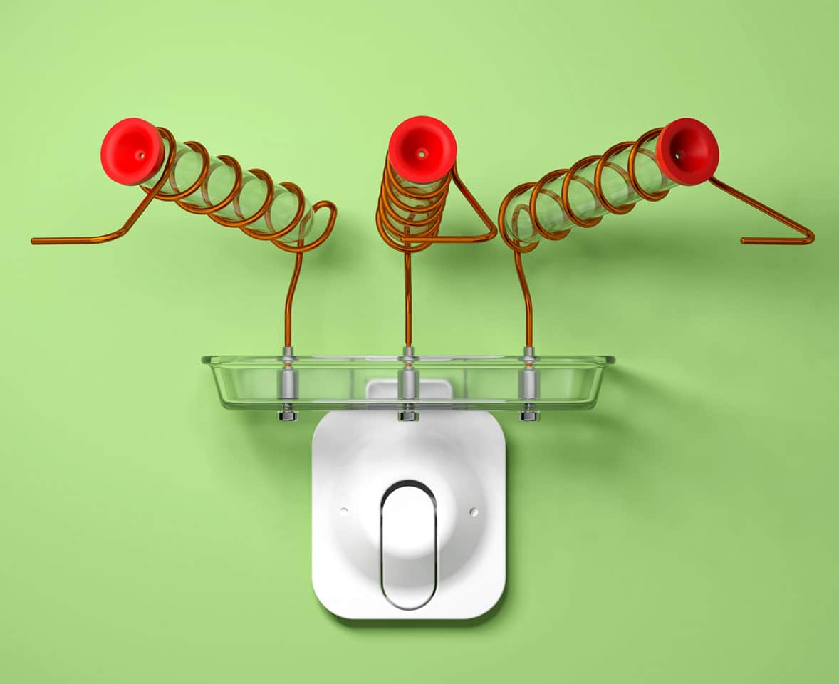 Hummingbird Feeder 3d renderig