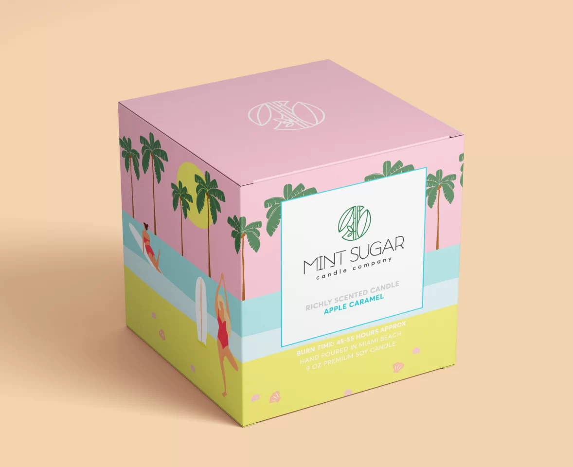 Candle box 3D render Candle box 3D render