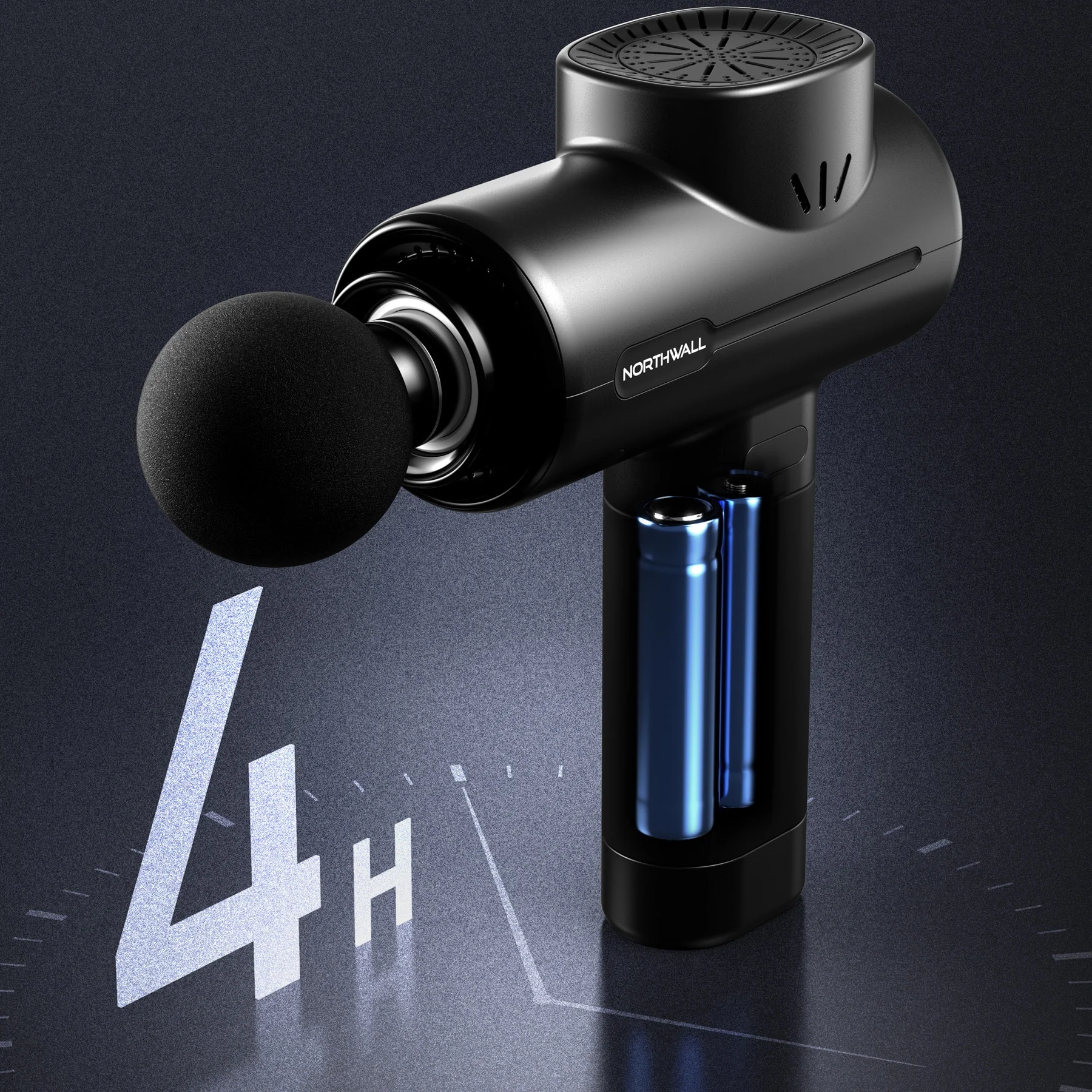 Massage gun 3D render Massage gun 3D render