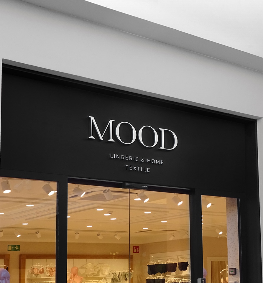 brand logo on the store brand logo on the store