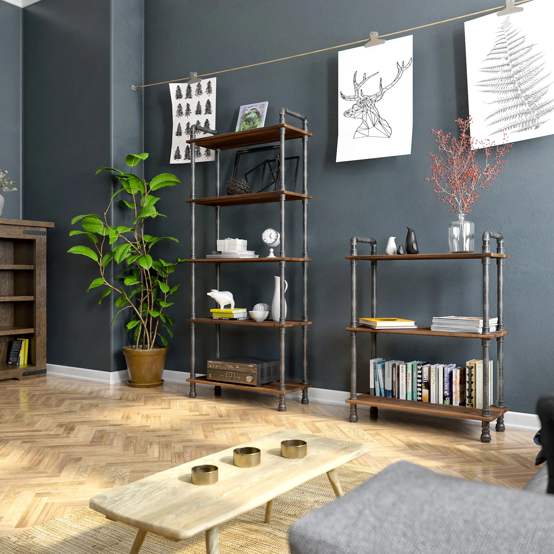 Bookcase 3D product render Bookcase 3D product render